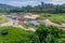 View of Tembeling river in Kuala Tahan village, Taman Negara national park, Malays