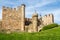 View at the Templar Castle, built in the 12th century in Ponferrada - Spain