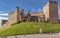 View of Templar Knights castle of Ponferrada, Spain.