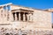 View on Temple of Athena Nike Athens in Acropolis. Athene, Greece - 20.04.2016.