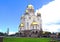 View of the Temple-on-Blood in Yekaterinburg - one of the main attractions of the Middle Urals