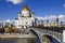 View of the temple of Christ the Savior in Moscow