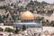 View of the Temple Mount and Jerusalem from the Corner tower of the Evangelical Lutheran Church of the Redeemer in the old city of