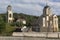 View of the temple St. Nicholas the Wonderworker and Mother of God icon `Sumela Monastery` in the village Moldovka, Sochi