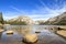 A view of Tenaya Lake in Yosemite national park