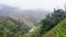 view of terraced hills of Tiantouzhai village