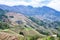 view of terraced slope in Dazhai country