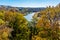 View of the Texas Pedernales River from a High Bluff.