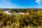 View of the Texas Pedernales River from a High Bluff.