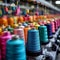 view Textile cloth factory industry embroidery machine, knitting, spinning, sewing thread