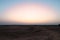 View of Thar desert sand dunes, pre dawn light before sun rise. Rajasthan, India