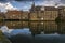 A view of the Three Mills, part of the oldest tidal mills complex in the world in Lee Valley, London