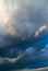 View of thunderstorm clouds.