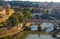 View on the Tiber river and bridges