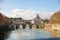 View of Tiber and Sant`Angelo bridge