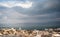 View of Tiberias , Galilee sea - Kinneret and mountains .