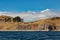 View of the Ticonata island, Lake Titicaca, Peru