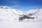 View of Tignes ski resort in winter