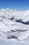 View of Tignes in winter