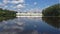 View on the Tikhvin monastery from the lake Tabory. Tikhvin, Russia