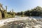 View of Timbo city waterfall, Santa Catarina