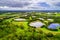 View of Tirhatuan Wetlands in Melbourne.