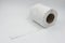 View tissue roll white paper on white background
