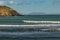 View from Titahi Bay to Marlborough Sounds across ocean