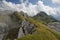 View to 5 Gipfel ferrata in Rofan Alps, The Brandenberg Alps, Austria, Europe