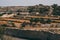 View to agriculture fields in countryside of Malta