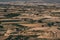 View to agriculture fields in countryside of Malta