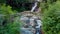 View to amasing waterfall in mountains