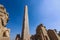 View to the Ancient Egyptian Ruins of Obelisk of Thutmosis I in Karnak Temple Complex near Luxor