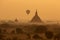 View to the ancient temples in Bagan, Myanmar