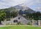 View To The Banff Avenue Looking Like A Carpet Beneath The Cascade Mountain