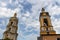 View to belltowers of the Church of the Forty Martyrs of Sebastia and Novospassky monastery