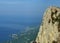 A view to the Black sea coastline from Ay-Petrinskaya Yayla Plateau