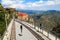 View to the bridge of Montserrat monorail railway, Catalonia, Spain