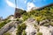 View to the bridge of Montserrat monorail railway, Catalonia, Spain