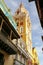 View to Cartagena cathedral and historic buildings on a sunny day in Old Town Cartagena, Colombia