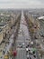 View to  Champs-lyses avenue from arch de triomphe, Paris, France