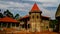 View to Chiefdom headquarters aka Chefferie, the Main Symbol of Bandjoun , Cameroon