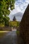 View to the church Saint Johannes Baptist in the german village called Nideggen