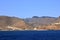 View to the coastline of la Gomera from the ferry
