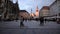 View to courthouse from Bavarian Library Bayerische Staatsbibliothek. Time lapse video