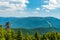 View to Dlouhe strane from Spaleny vrch hill in Jeseniky mountains in Czech republic