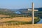 View to Dniester river from the top hill of Socola village, Moldova