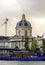 A view to the Dome shaped building of Institut de France which is headquarters to French academies, Paris