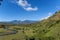 View to Drakensberg mountain