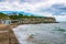 View to Dumpton Gap Broadstairs Kent coast England